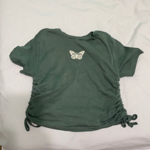Scrunch butterfly graphic shirt